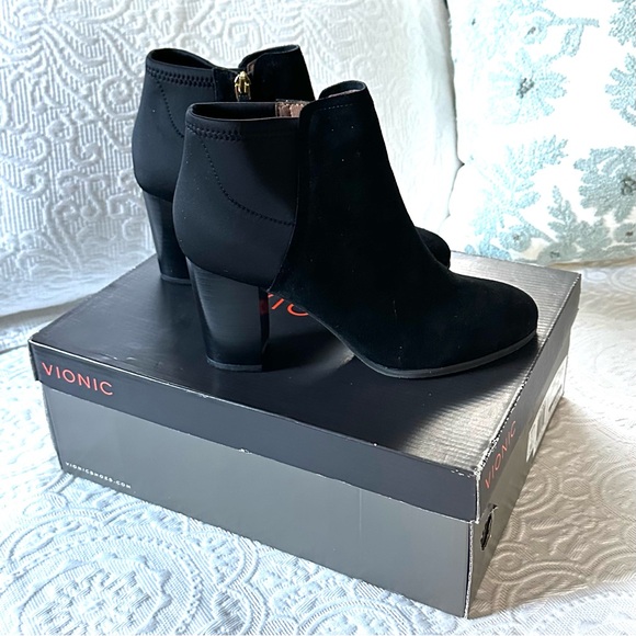 Vionic Women's Perk Whitney Ankle Boot Black 7.5 NIB - Picture 7 of 15